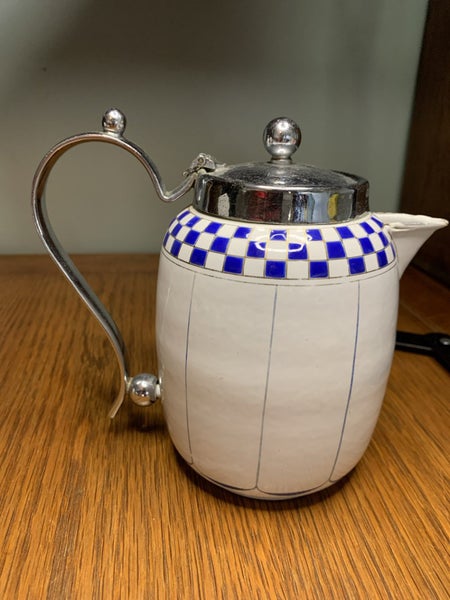 Antique French Enamel Coffee Set Carousel 2