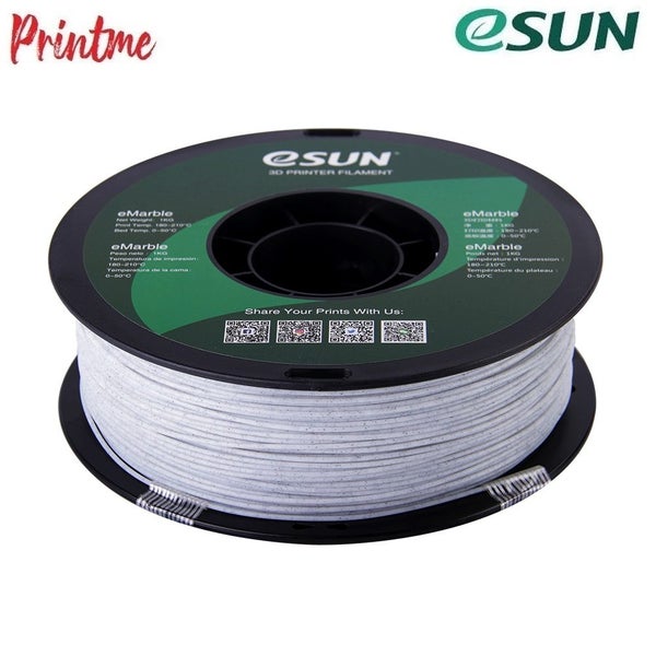 eSUN eMarble Natural 1.75mm 3D PRINTER FILAMENT 1kg/2.2lbs Carousel 8