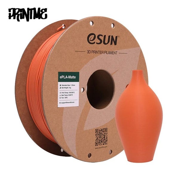 eSUN PLA MATTE TANGERINE 1.75mm 3D PRINTER FILAMENT 1kg/2.2lbs Carousel 1