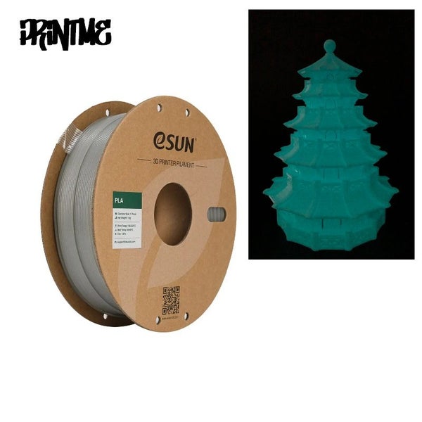 eSUN PLA LUMINOUS BLUE 1.75mm 3D PRINTER FILAMENT 1kg/2.2lbs Carousel 2