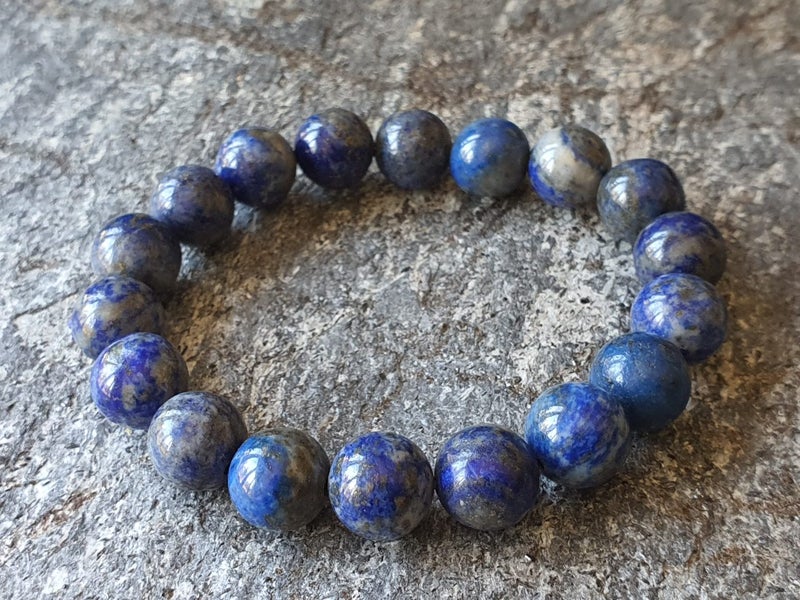 LAPIS LAZULI CRYSTAL BEADED BRACELET TRUTH and WISDOM (NZ MADE) Carousel 2