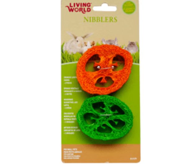Living World Nibblers Crunchy Loofah Chews Carousel 1