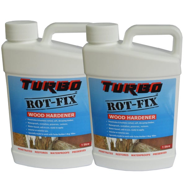 Rot-Fix Wood Hardener 1 Litre DOUBLE UP SPECIAL Carousel 1