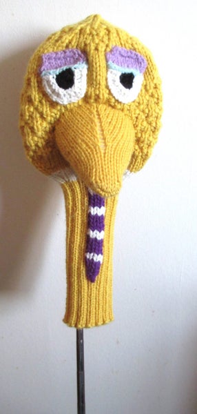 Big Bird Golf Club Cover eKnitting Pattern Carousel 1