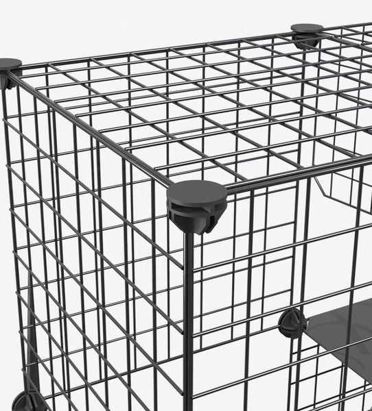 DIY Cage for Cat or Rabbit with Storage White or Pink Carousel 6