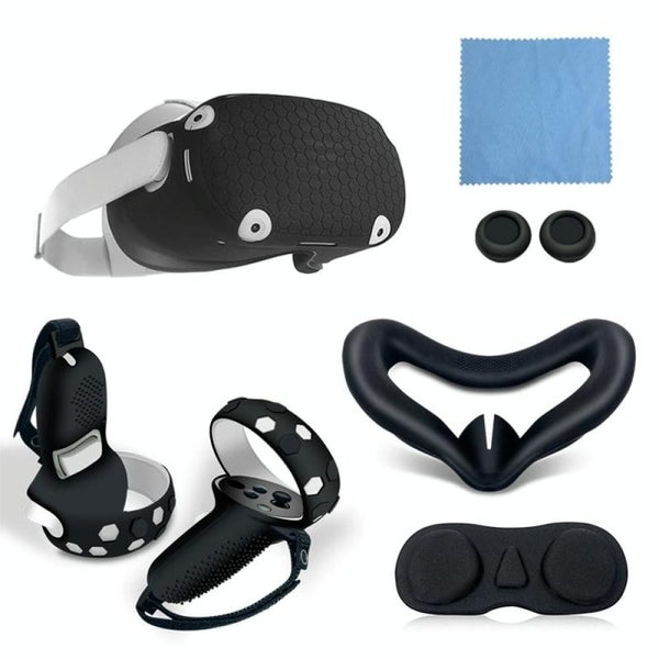 6 Piece Silicone All Inclusive Controller Cover For Meta Quest Console Carousel 1