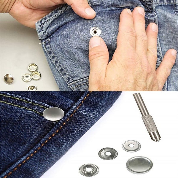 200 Pieces Stainless Steel Snap Fastener, 15Mm Heavy Duty Snap Button Press Stud Carousel 3