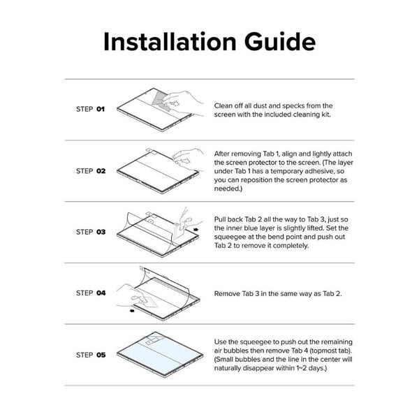 Samsung Galaxy Z Fold 6 Dual Easy Film Screen Protector 2 Pack By Ringke Carousel 15
