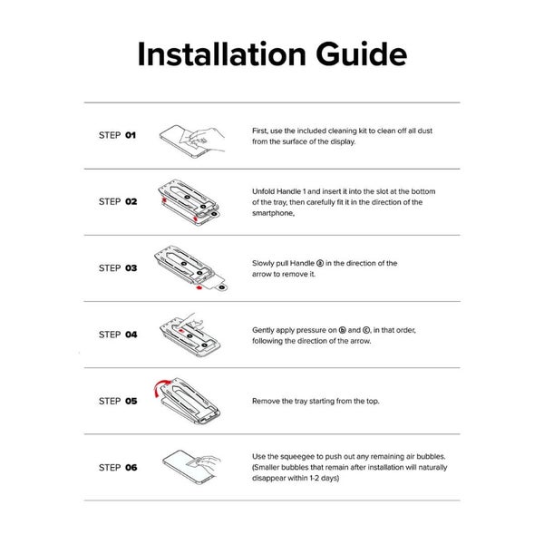 Samsung Galaxy A35 Screen Protector Easy Slide Tempered Glass 2 Pack Carousel 15