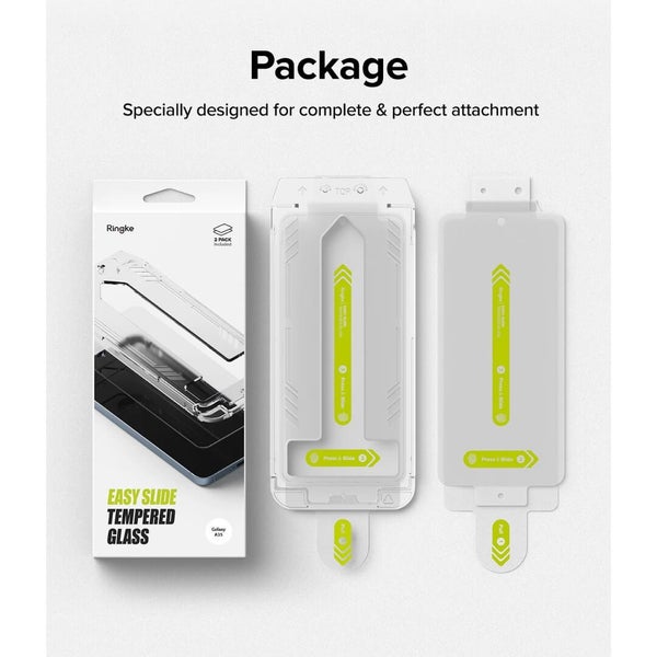 Samsung Galaxy A35 Screen Protector Easy Slide Tempered Glass 2 Pack Carousel 2