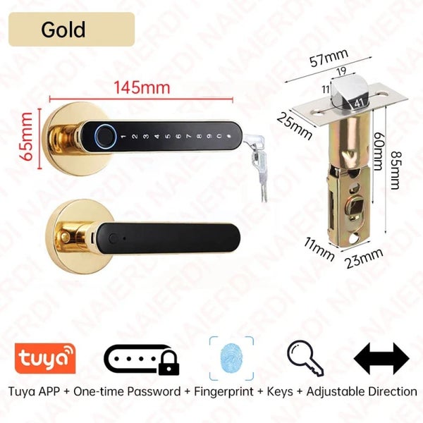 Smart Biometric Fingerprint Door Lock Keyless Entry Carousel 1