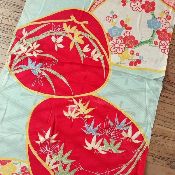 Japanese vintage Silk Kimono fabric Carousel 2