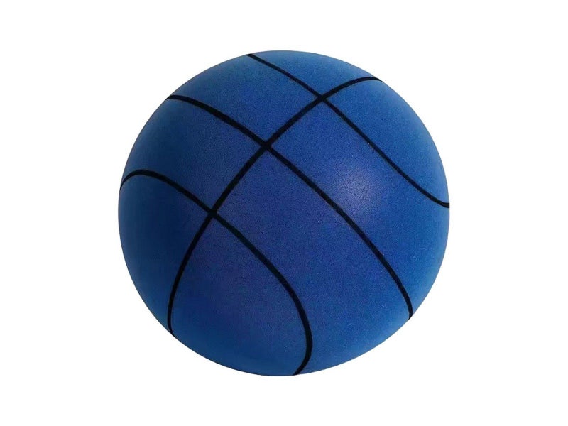 18cm Silent Basketball Training Basketball for Indoor Outdoor Activity - Blue Carousel 1