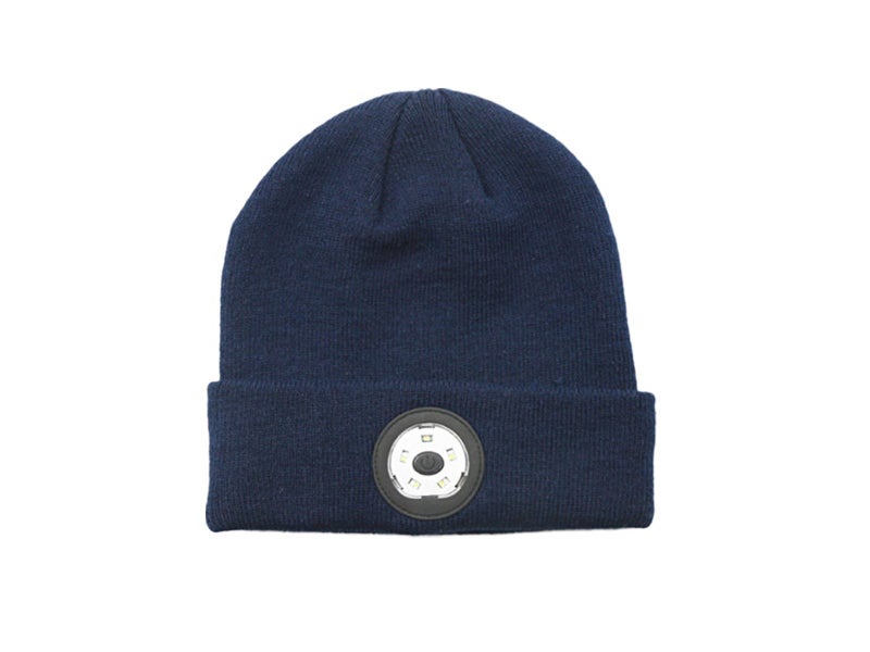 Bluetooth Beanie Hat Wireless Headphones Head Light Beanie Head Warmer Blue Carousel 3