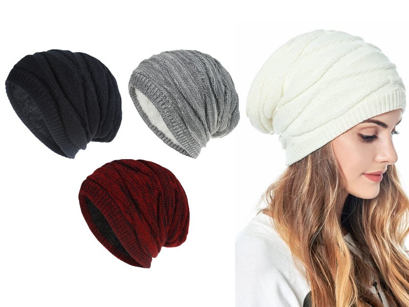 Unisex Knitted Beanies Hat Winter Warm Cap Outdoor Warm Hat Carousel 1