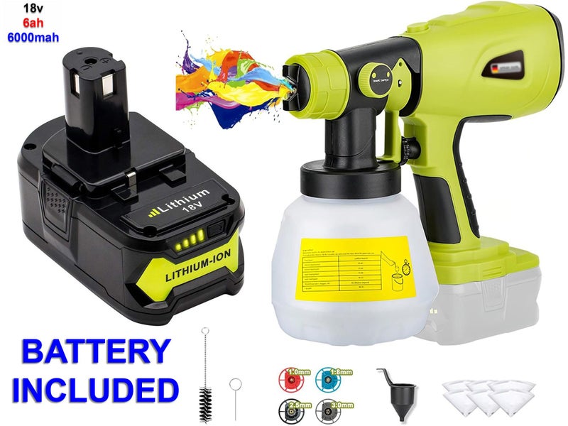 Cordless Paint Spray Gun with Ryobi battery - Sale Sale Carousel 1