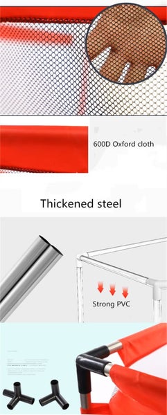 Baby Playpen Kids Tent Carrying Bag Portable Play Yard Toddlers (Red) Carousel 19