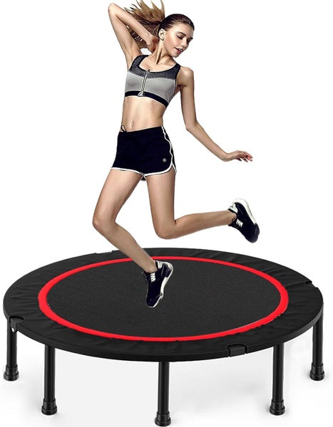Foldable 48-Inch Round Fitness Trampoline with Premium Springs 350kg62933724041218117