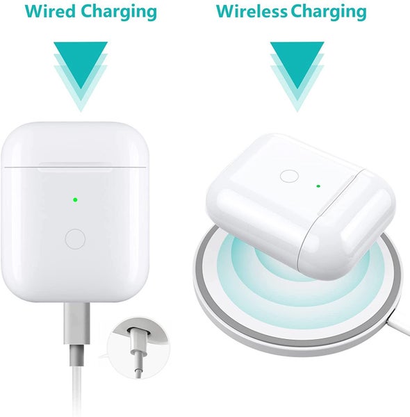Replacement Wireless Charging Case for AirPods 1 & AirPods 2 Carousel 4