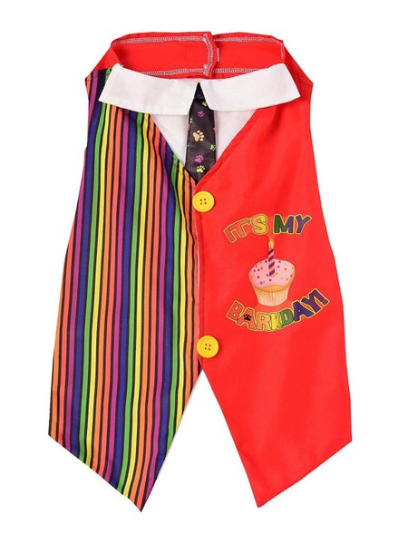 Rubies Barkday Vest Pet Costume - Small Carousel 1