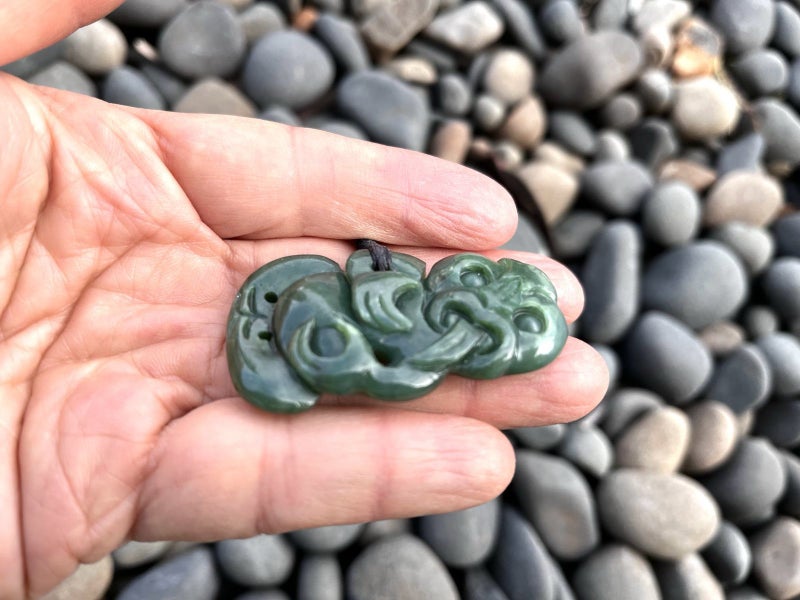 Greenstone Large Hei Tiki 55mm Carousel 2