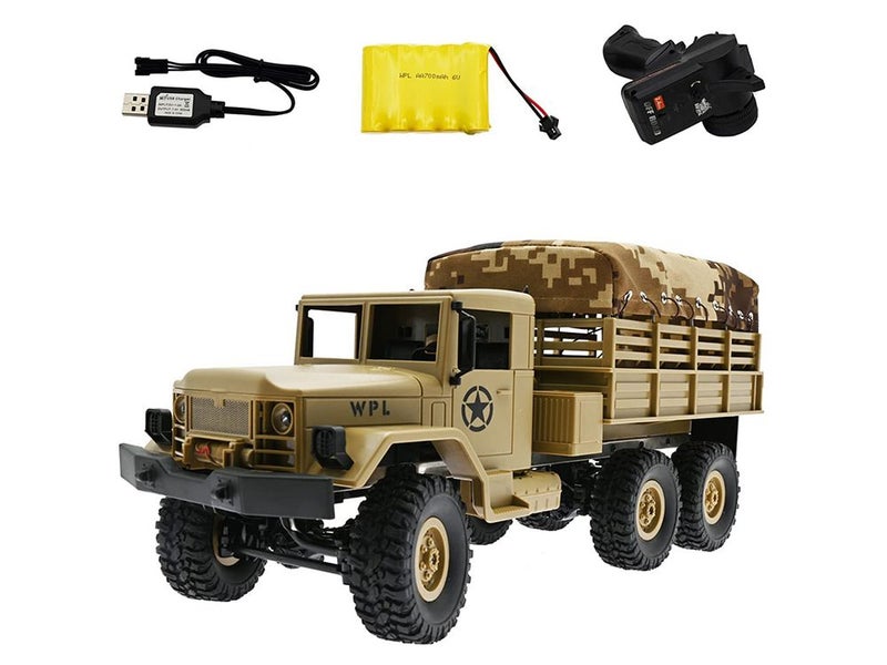 RC Military Truck Rock Crawler 2.4Ghz 6WD All-Terrain Climbing Off-Road RC Car Carousel 1