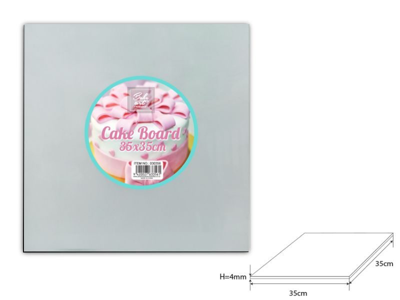 Cake Board - 4mm Square 35cm (24 Units) Carousel 1