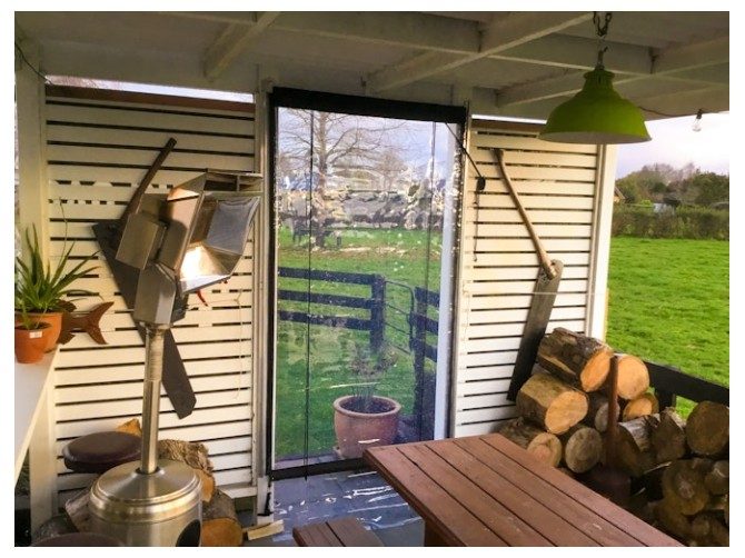 Patio Blind PVC 120 x 240cm Carousel 2