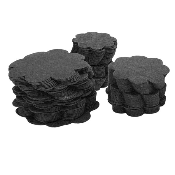 flower pot gasket 150PCS Plant Pot Hole Pads Flower Shape Bonsai Pot Bottom Carousel 1