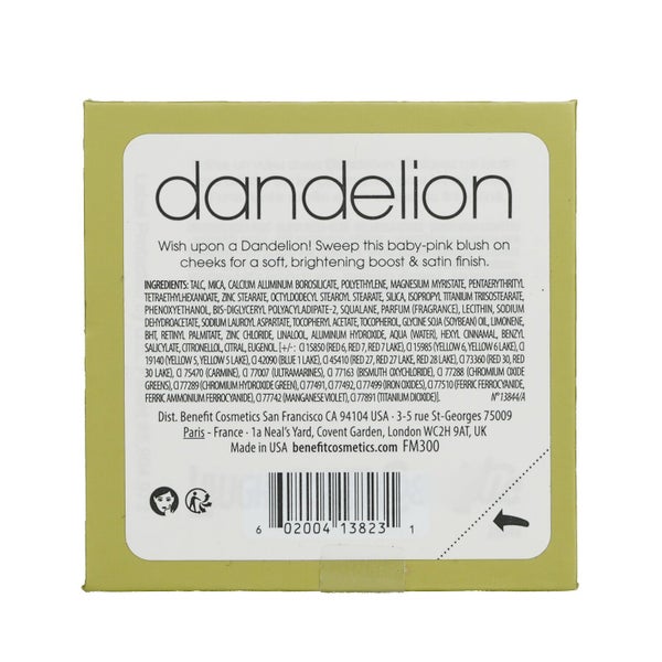 Benefit Dandelion Baby Pink Brightening Blush 6g/0.21oz Carousel 3