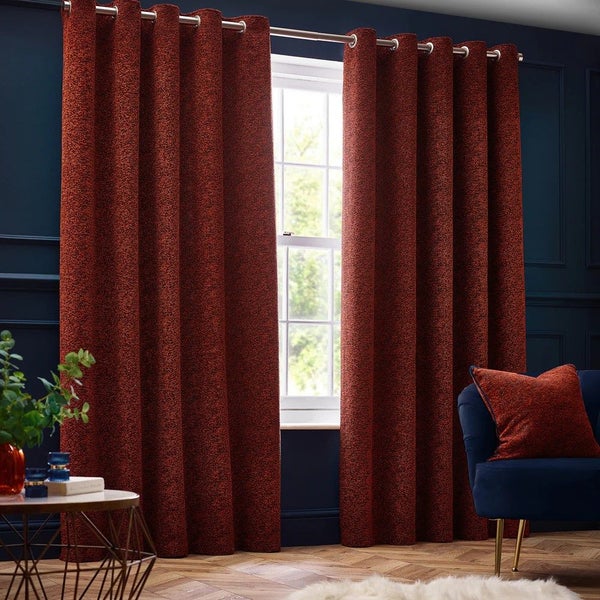 Paoletti New Galaxy Chenille Eyelet Curtains Carousel 1