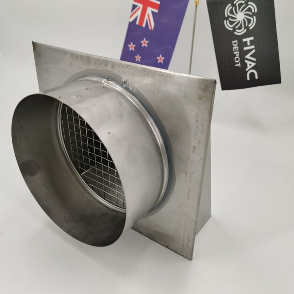 NZ Handmade SS Weatherproof Cowl Mesh - 200mm dia Carousel 2