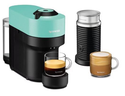 NESPRESSO Vertuo Pop by Breville Aqua Mint + Afterpay Carousel 1