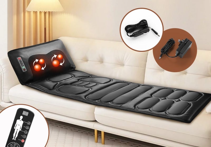 Massage Mat Pillow Set Heated Vibration Cushion Carousel 1