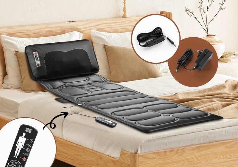 Massage Mat Pillow Set Heated Vibration Cushion Carousel 2