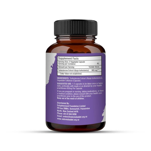 Nature's Basket NZ Turkesterone Extract - 90 Capsules Carousel 3