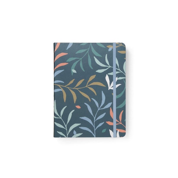 Filofax Notebook A5 Refillable Lined Botanical Blue Carousel 1