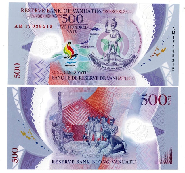 VANUATU 2017 500 VATU polymer Commemorative banknote UNC Carousel 1