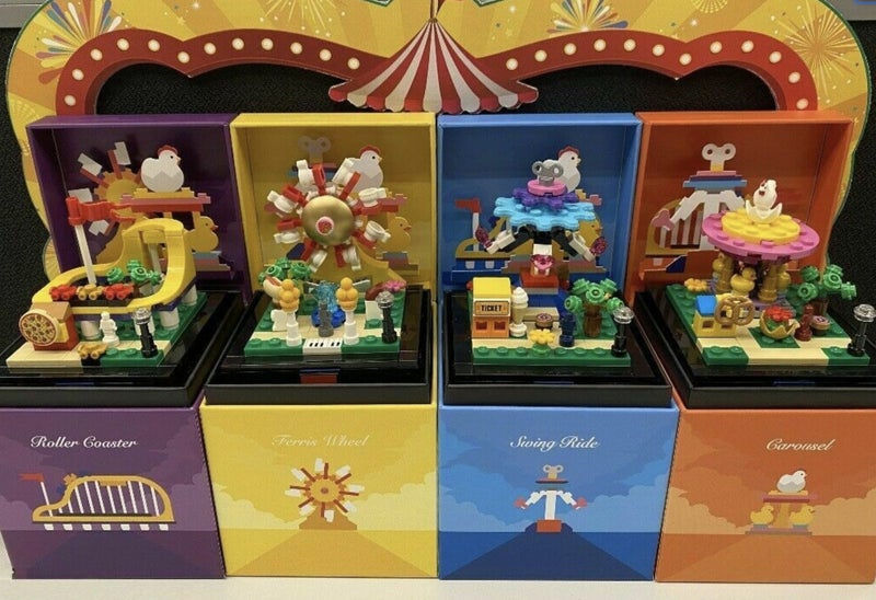LEGO Limited Edition Fun Fair Bricktober Full Complete Set of 4 Carousel 1