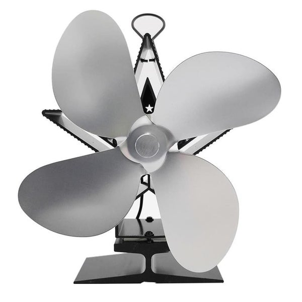 4-blade Aluminum Heat Powered Fireplace Stove Fan Carousel 16