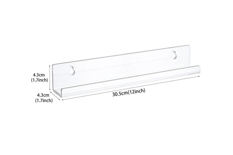 6Pcs Vinyl Record Shelves Clear Acrylic Wall Mount Album Cover Display Stand Carousel 5