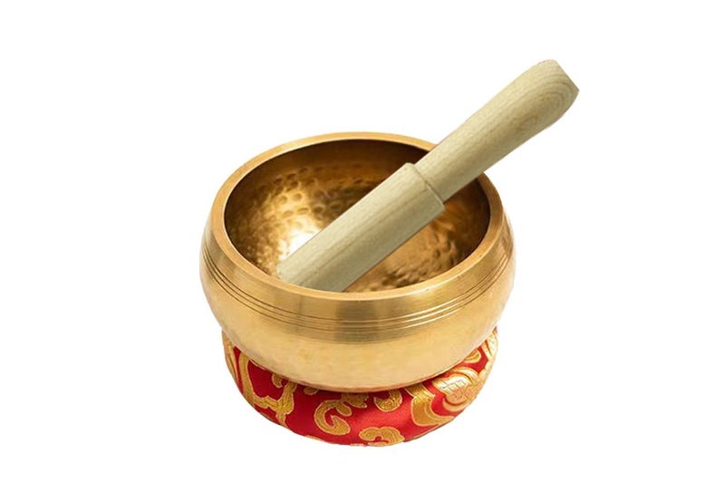 Tibetan Singing Bowl Set Hand Hammered Meditation Sound Bowl Nepali Instrument Carousel 3
