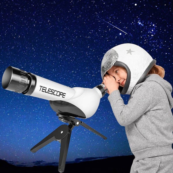 Toy Kids Telescope Foldable HD Astronomical Telescope Early Education Carousel 2