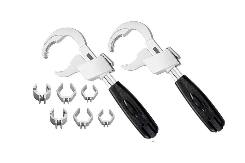 2pcs Double Ended Wrench Universal Multifunctional Wrench for Bathroom Home Carousel 2