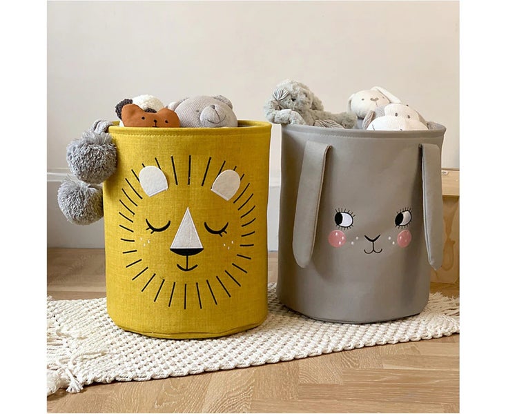 2 Pack Foldable Laundry Basket for Dirty Clothes or Kids Toys Storage Hamper Carousel 1