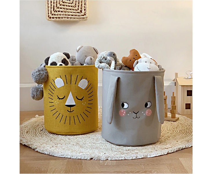 2 Pack Foldable Laundry Basket for Dirty Clothes or Kids Toys Storage Hamper Carousel 2