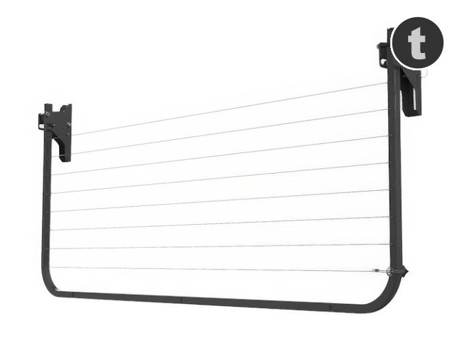 Swiftdry Skyline Fold-Down Clothesline 2.4m x 0.7m Carousel 1