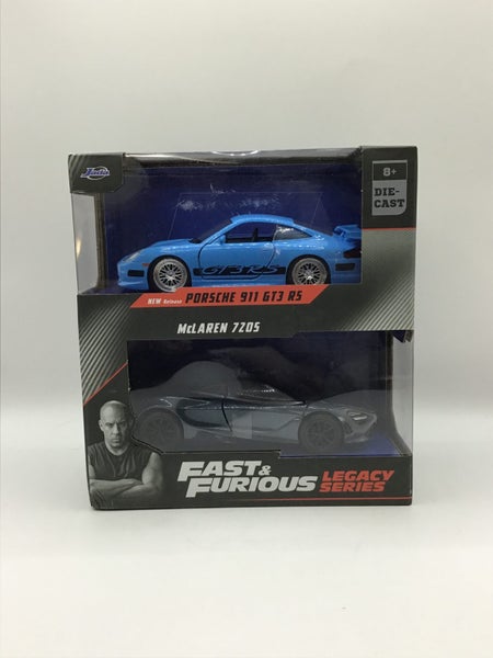 * NEW Jada Fast & Furious Legacy 2 Pack 1:32 - Porsche 911 GT3 / McLaren 720S * Carousel 1