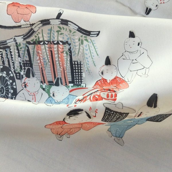 Vintage Japanese Kimono silk fabric. Carousel 4