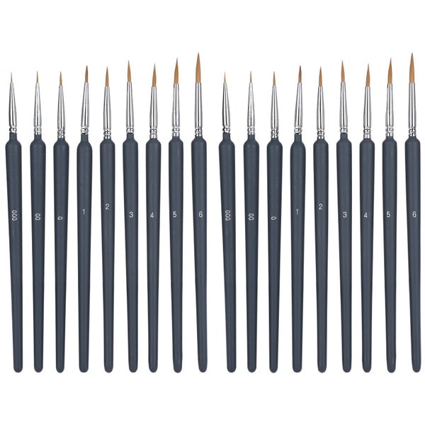 hook line pen oil painting pen wolf hair brush painting brush 2 Sets Watercolor Carousel 5